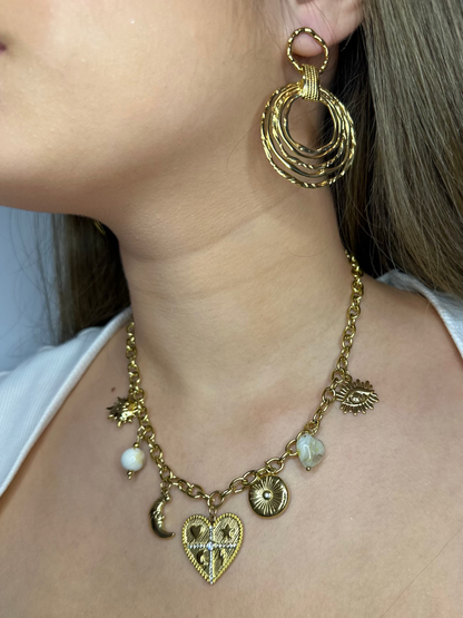 Collier Moon Heart