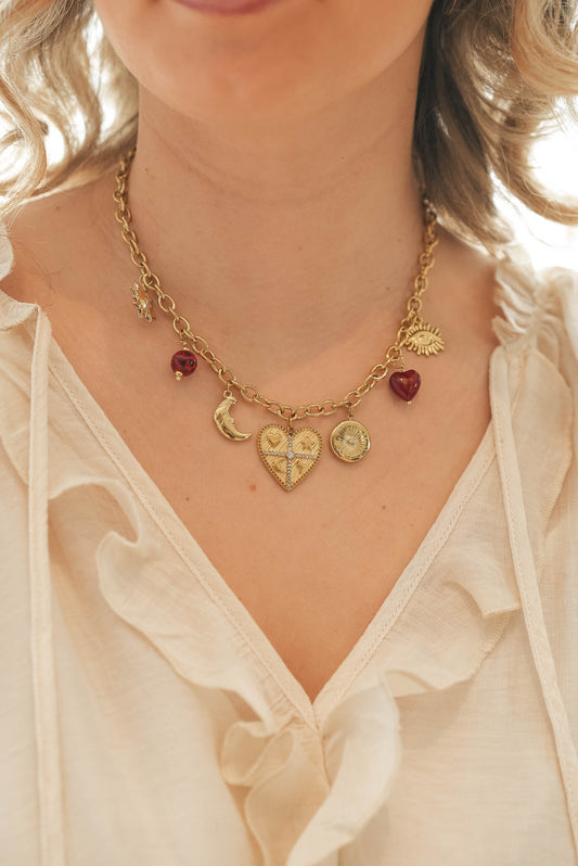 Collier Moon Heart