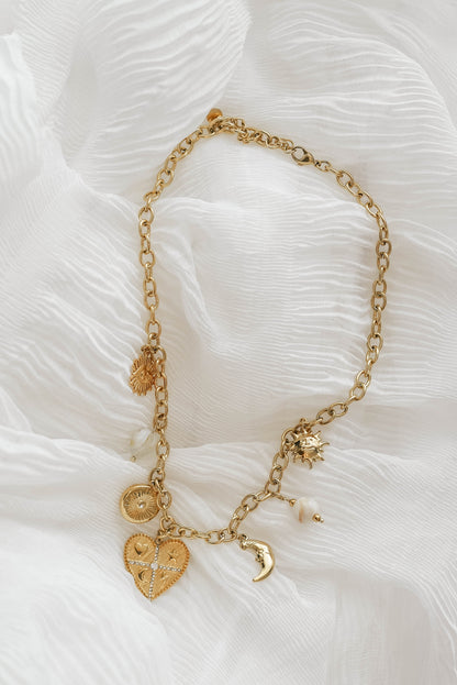 Collier Moon Heart