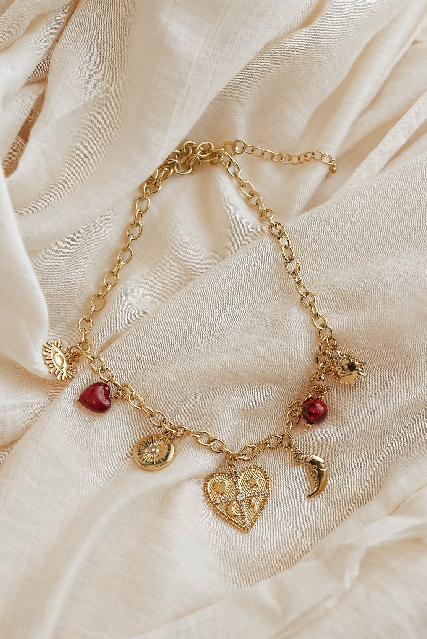 Collier Moon Heart